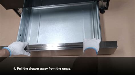 lg gas stove drawer removal
